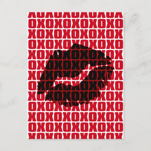 XO<3 POSTKARTE (Vorderseite)