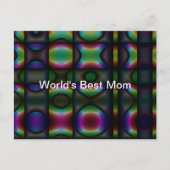 XO Abstrakte digitale Kunst, die beste Mama der We Postkarte (Vorderseite)