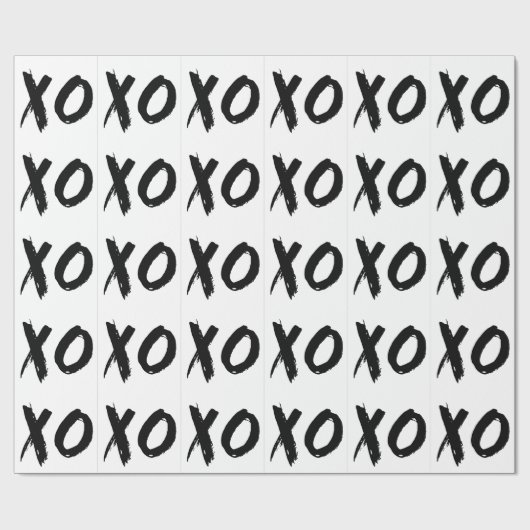 XO Bürste minimal Geschenkpapier (Flach)