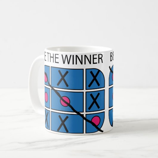 XO DER GEWINNER KAFFEETASSE (Vorderseite Links)