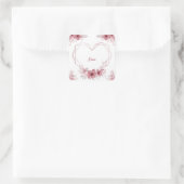 Xo-floraler Aufkleber (Tasche)