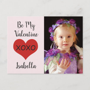 Xo-Foto "Be My Valentine." Feiertagspostkarte