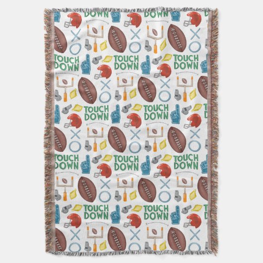 XO Fußballsaison Touchdown First Down Tailgate Decke (Vorderseite Vertikal)