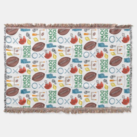 XO Fußballsaison Touchdown First Down Tailgate Decke (Vorderseite)