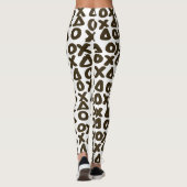 XO geometrischer Marker-Muster Leggings (Rückseite)