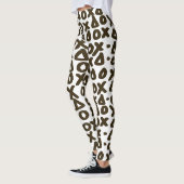 XO geometrischer Marker-Muster Leggings (Links)
