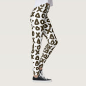 XO geometrischer Marker-Muster Leggings (Rechts)