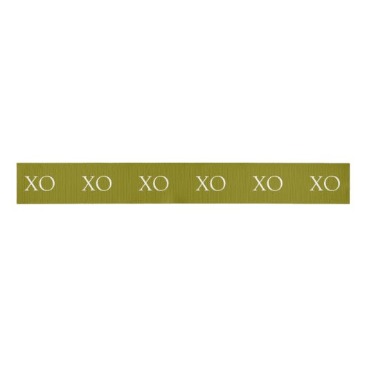 XO Gold Ribbon Ripsband (Vorderseite)