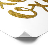 Xo-Gold-Typografie-Plakatdruck Poster (Ecke)