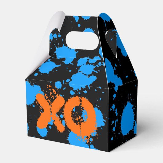 XO Graffiti Art Black and Blue 90er Spritzer Paint Geschenkschachtel (Vorderseite)