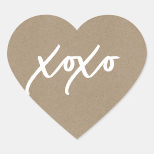 Xo-Heart-Sticker Herz-Aufkleber