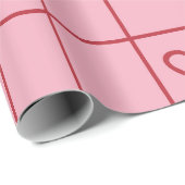 XO-Herzen Geschenkpapier (Rolleneckpunkt)