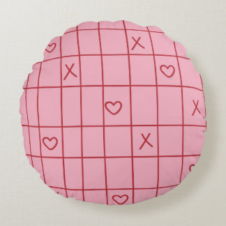 XO-Herzen Rundes Kissen