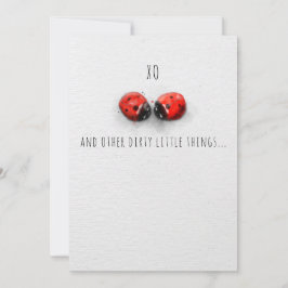 XO HUGS AND KISSES BUGS VERSION 1 Valentinkarte Dankeskarte