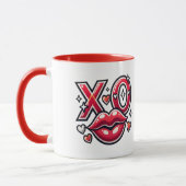 XO Kiss und Herzkunst Tasse (Links)