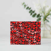XO Mosaik Postkarte (Stehend Vorderseite)