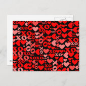 XO Mosaik Postkarte (Vorne/Hinten)