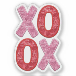 XO OX - Kiss Hug Hug Kiss Valentine Sticker