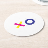 XO-Papierserviette Runder Pappuntersetzer (Angewinkelt)