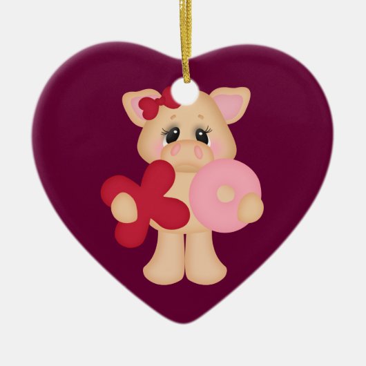 XO Piggy Keramikornament (Vorne)