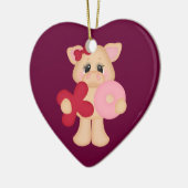 XO Piggy Keramikornament (Links)