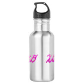 Xo-pink Edelstahlflasche (Rückseite)