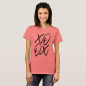 XO-Pinselschrift T-Shirt (Vorne ganz)