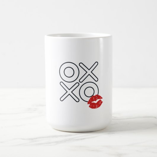 xo-romantisches Valentin Kaffeetasse (Mittel)