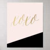 XO-Rosa-Kunstdruck Poster (Vorne)