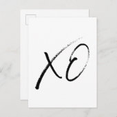 XO-Umarmungen und Küsse Postkarte (Vorne/Hinten)
