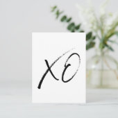 XO-Umarmungen und Küsse Postkarte (Stehend Vorderseite)