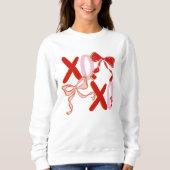 XO Valentine Sweatshirt | Cute XOXO Love Pullover (Vorderseite)