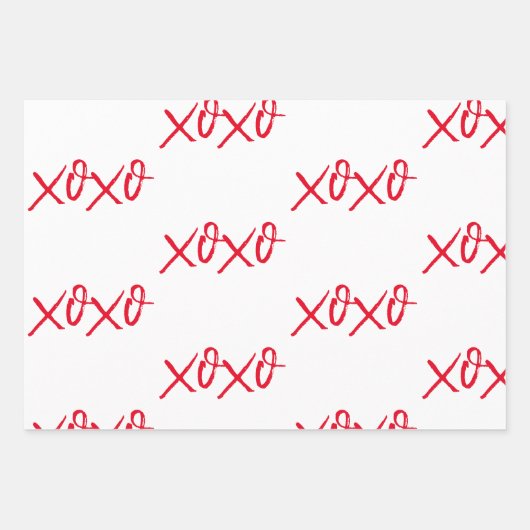 Xo Wrapping Paper Sheets Geschenkpapier Set (Vorderseite)