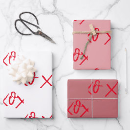 Xo Wrapping Paper Sheets Geschenkpapier Set