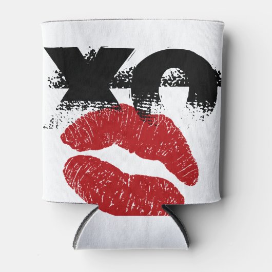 XO XO kiss me retro Can Cooler / GRILLEN, Fun Part Dosenkühler (Vorderseite)