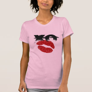 XO XO küss mich Retro T-Shirt / Hühner-Spaßparty