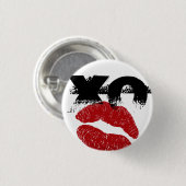 XO XO küssen mir Retro Button /Hens, Stag Fun Part (Vorne & Hinten)