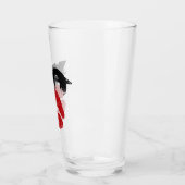 XO XO küssen mir Retro Glass / Fun Party Drinks Glas (Links)