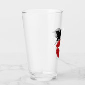 XO XO küssen mir Retro Glass / Fun Party Drinks Glas (Rechts)