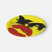 XO XO küssen mir Retro Paper Teller / GRILLEN, Fun (Schrägansicht)