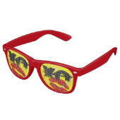 XO XO küssen mir Retro Shades / Fun Party Sonnenbr Partybrille (Schrägansicht)