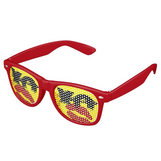 XO XO küssen mir Retro Shades / Fun Party Sonnenbr Partybrille (Schrägansicht)