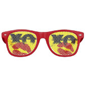 XO XO küssen mir Retro Shades / Fun Party Sonnenbr Partybrille (Vorderseite)
