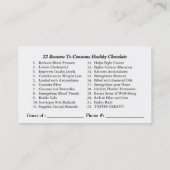 Xocai Geschäfts-Karte (2), täglich, Monat, @ Zeit, Rabattkarte (Rückseite)