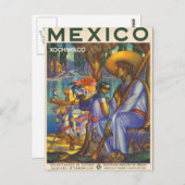 Xochimilco Postkarte (Vorne/Hinten)