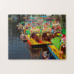 Xochimilco-See Mexiko. Puzzle