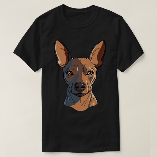 Xolo Xoloitzcuintle Mexican Hairless Face Niedlich T-Shirt (Design vorne)