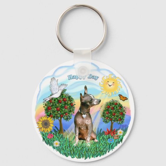 Xolocuintle (Xolo) Schlüsselanhänger (Vorderseite)