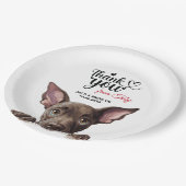 Xoloitzcuinti Dog Pappteller (Schrägansicht)