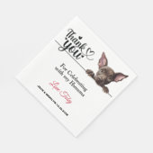 Xoloitzcuinti Peeking Dog Paper Napkins Serviette (Ecke)